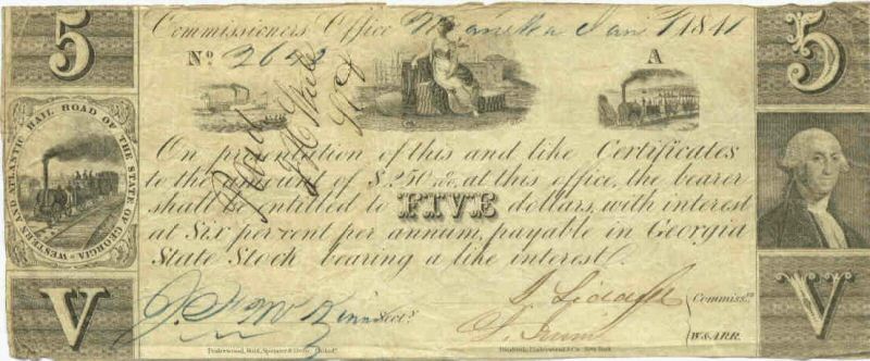 $5.00 T-2, R: Train, L: Washington